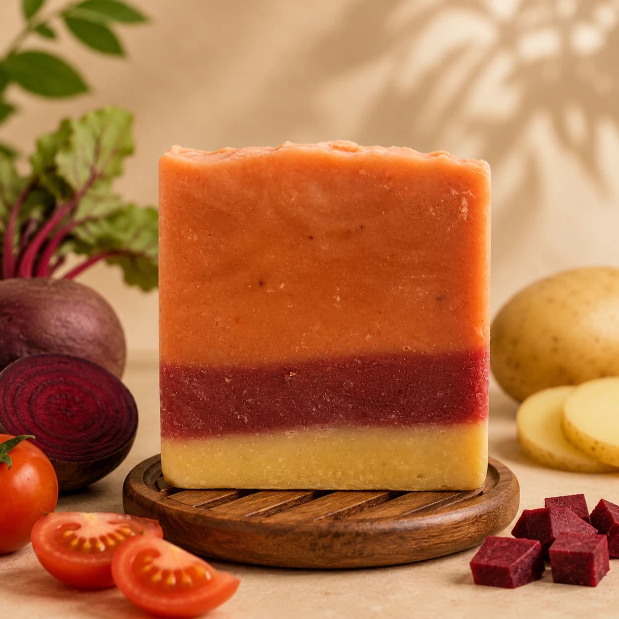 Potato, Beetroot & Tomato Soap